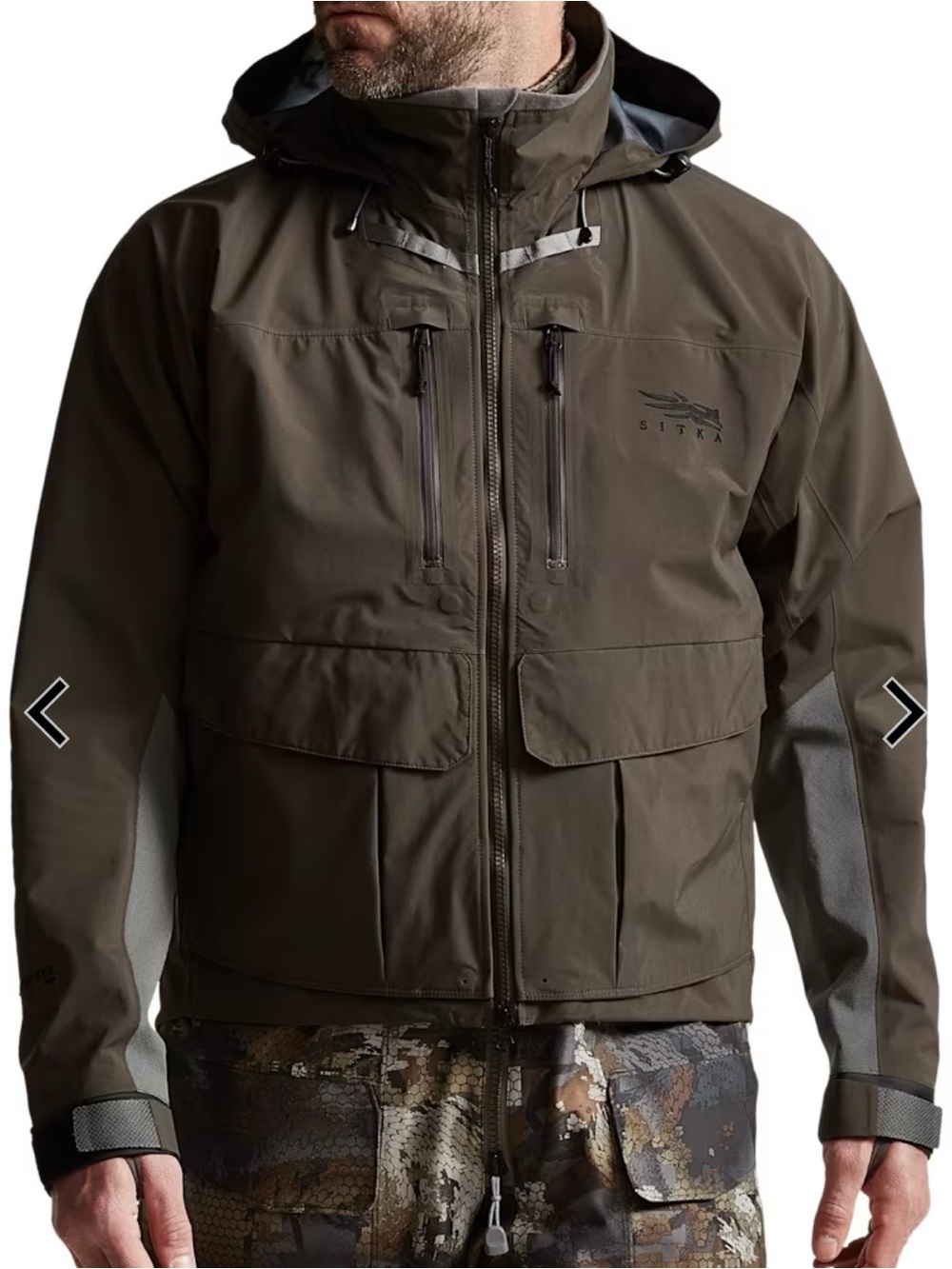 SITKA Delta Pro Wading Jacket Large Earth - Picture 6 of 15